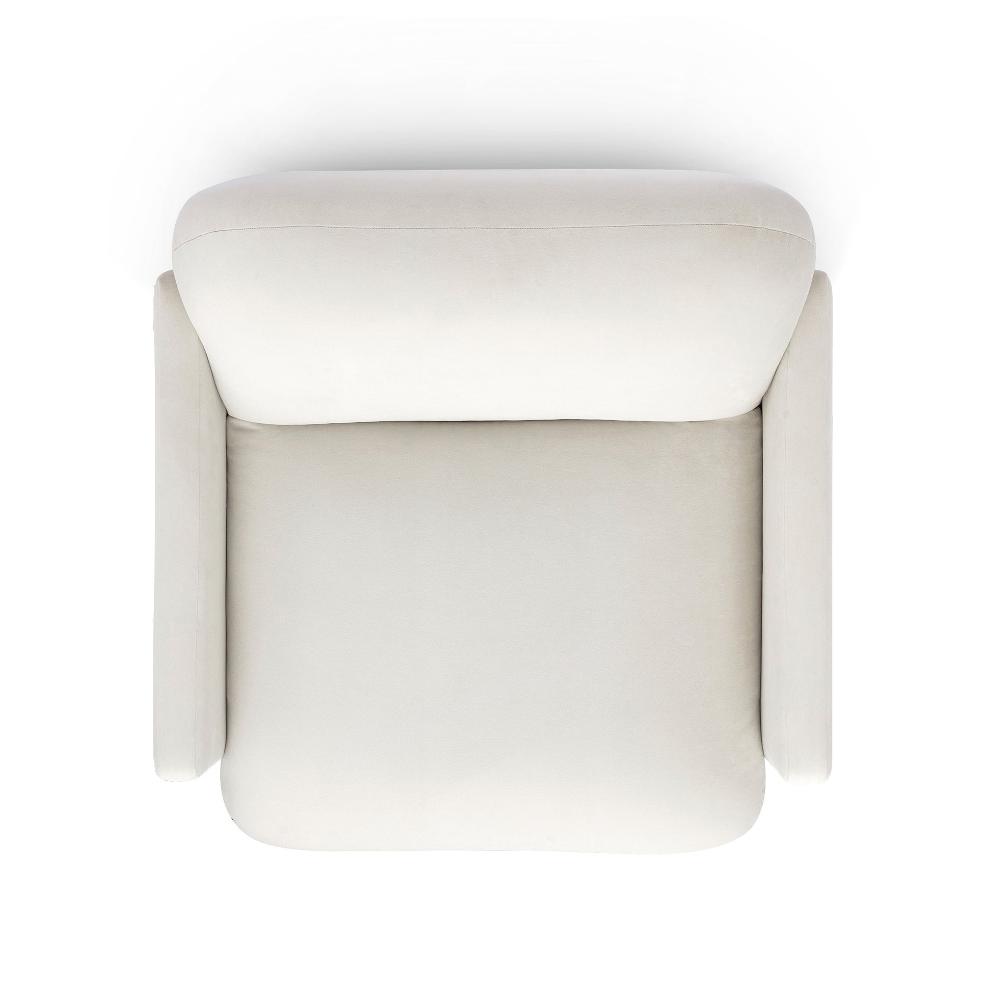 Azalea Performance Velvet Accent Chair - Cream - Image 4