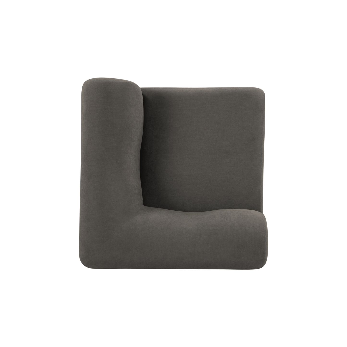 Zenith Contract-Grade Upcycled Fabric Corner Wedge - Grey - Image 6