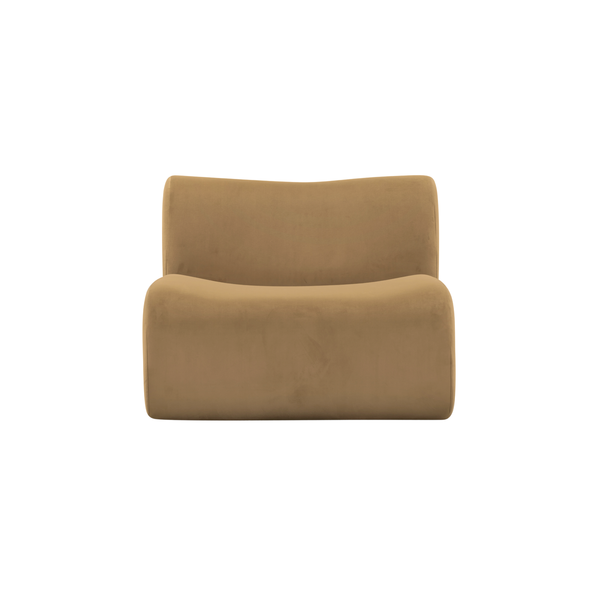 Zenith Modular Armless Chair - Brown - Image 3