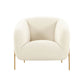 Kandra Accent Chair by Inspire Me! Home Decor - Off-White - Image 3