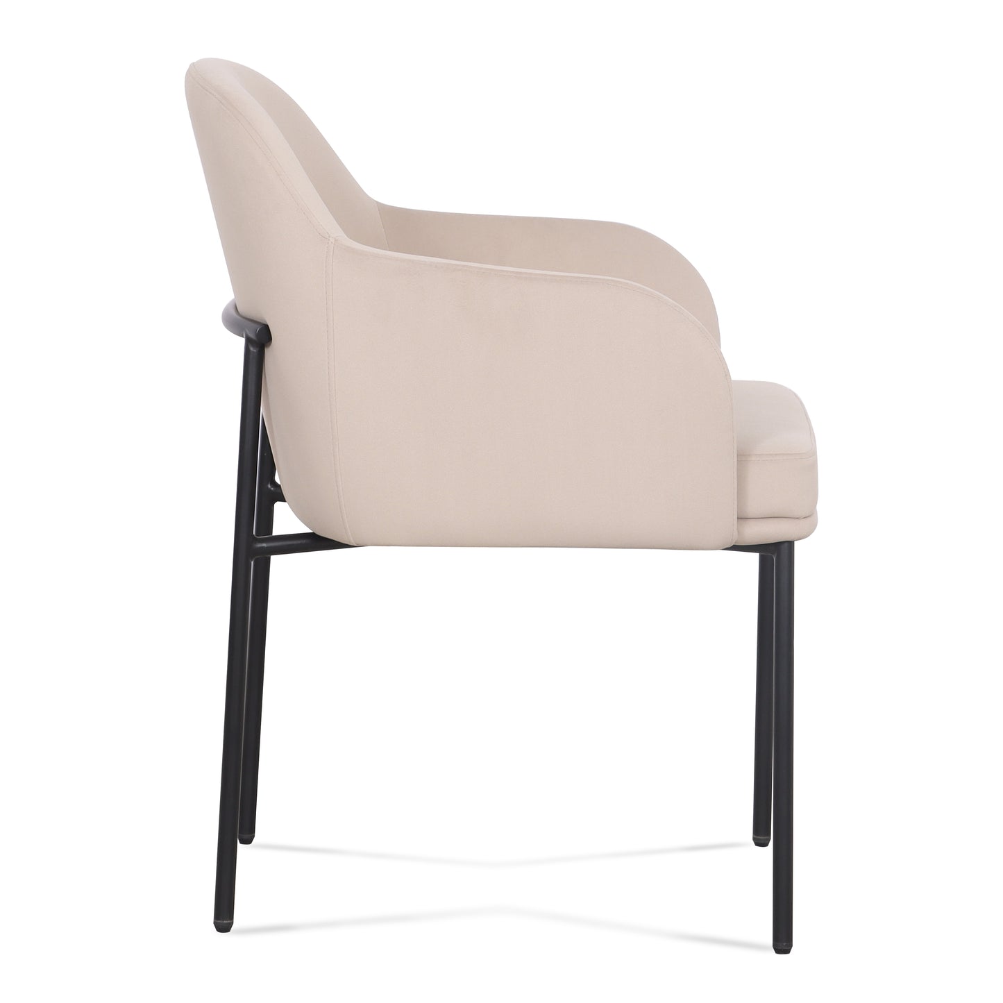 Sydney Performance Velvet Armchair - Set of 2 - Taupe - Image 6
