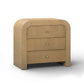 Hump 38" Arched 3-Drawer Bedside Chest - Natural - Image 2