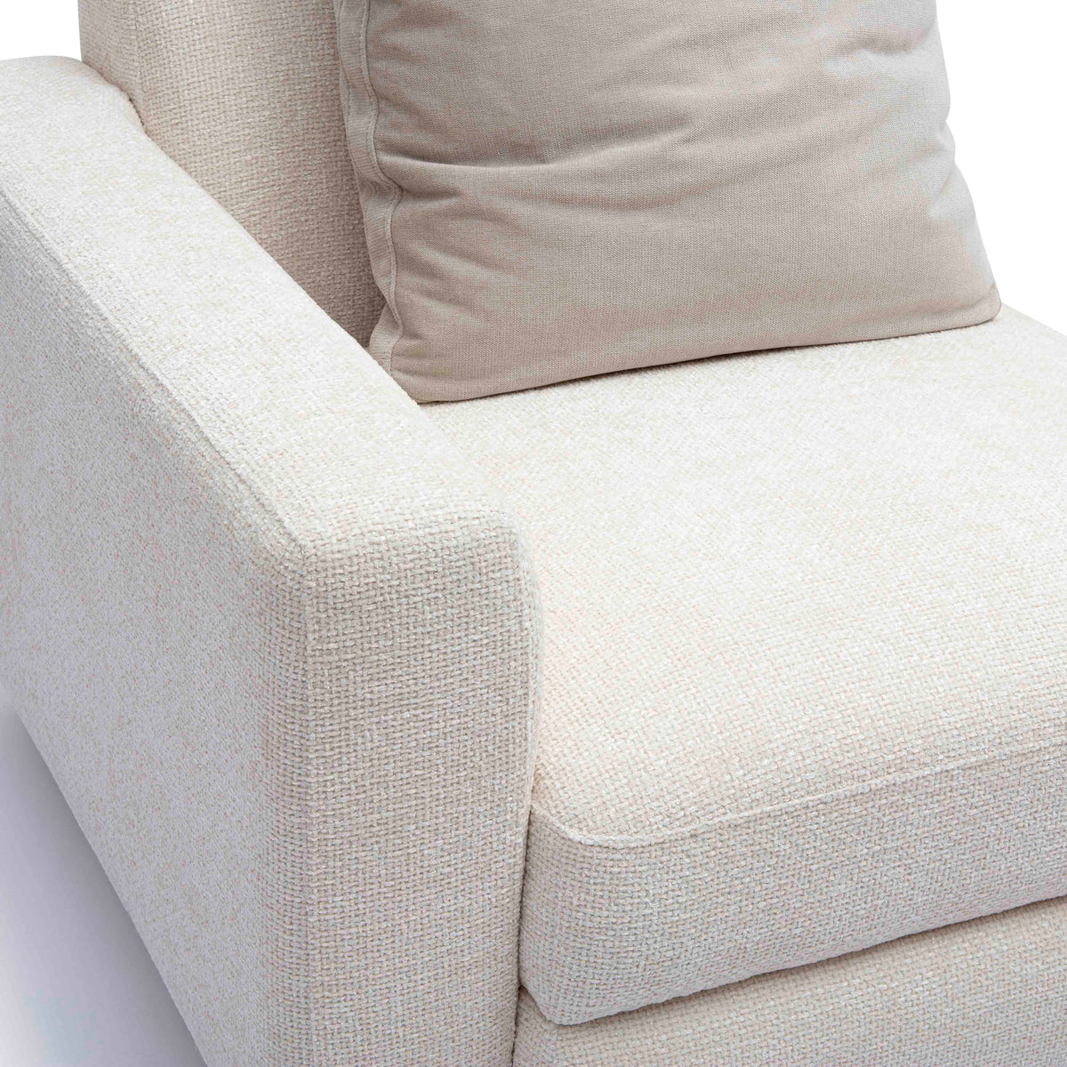 Perry Modular Corner Chair - Cream / LAF - Image 5