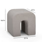 Desi Performance Fabric Ottoman - Taupe - Image 7