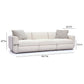 Perry Modular Sofa (96"-124") - Cream / 96" - Image 6