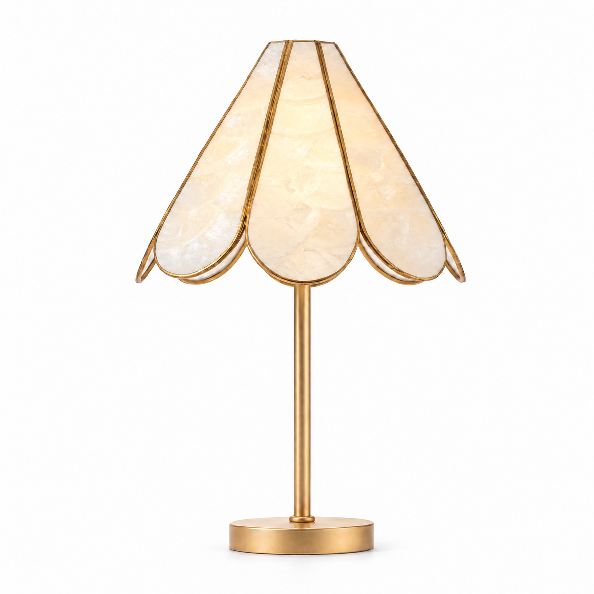 Marfa Capiz Shell Gold Table Lamp - Image 2