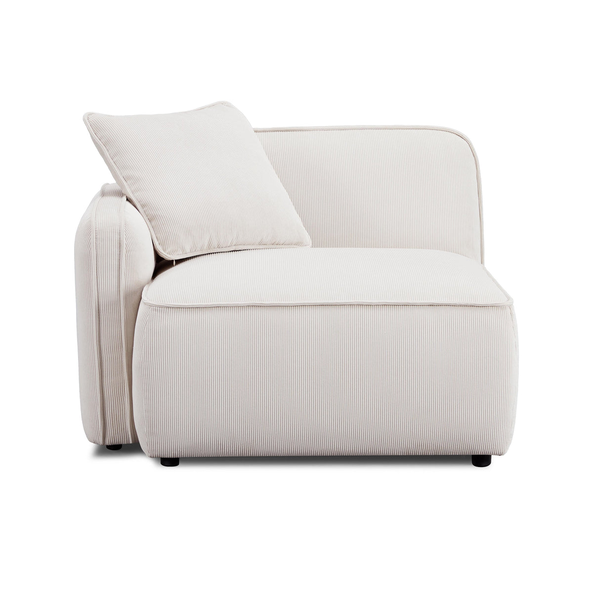 Travie Modular Corner Armchair - White Sand / LAF - Image 2