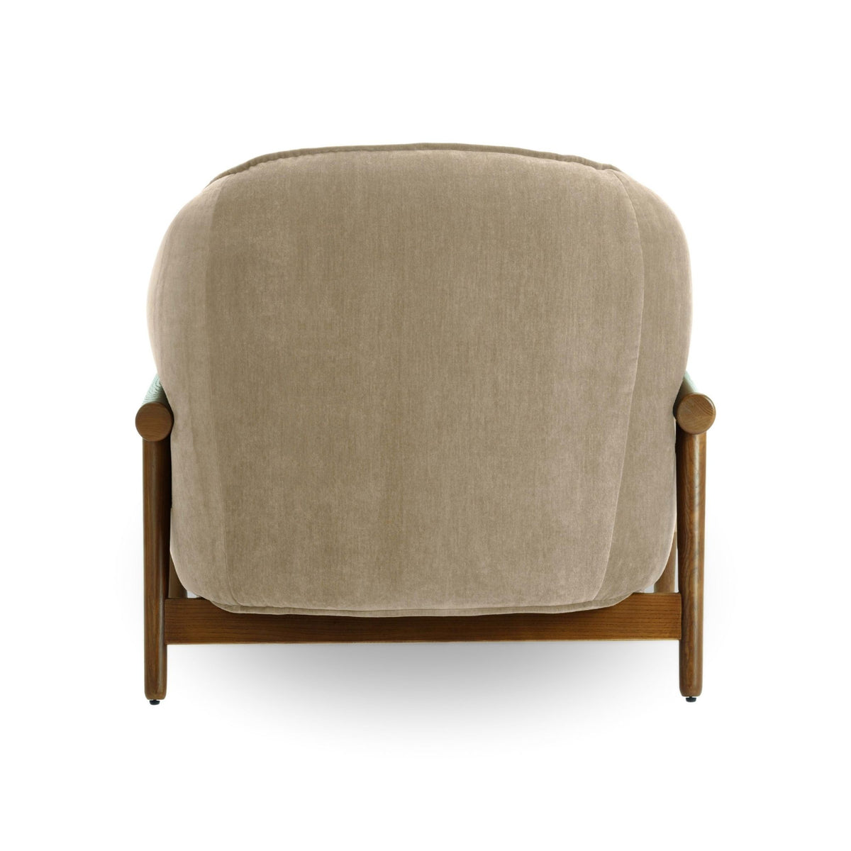 Piedmont Upcycled Contract-Grade Chenille Accent Chair - Taupe - Image 6