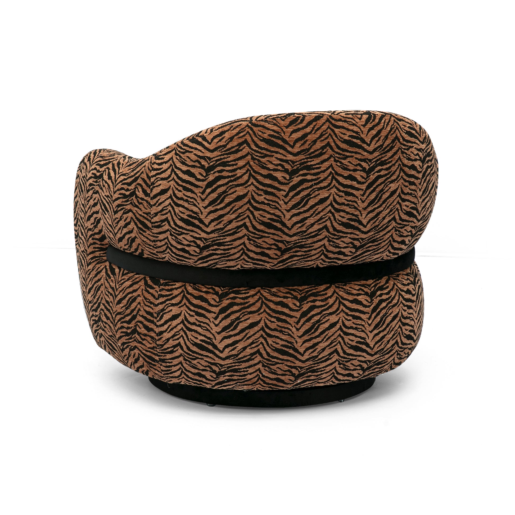 Salma Swivel Chair - Animal Print - Image 3