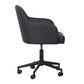 Sydney Performance Vegan Leather Office Desk Chair - Black - Image 4
