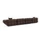 Calliope 6-piece Performance Modular U-Sectional - Dark Brown - Image 3