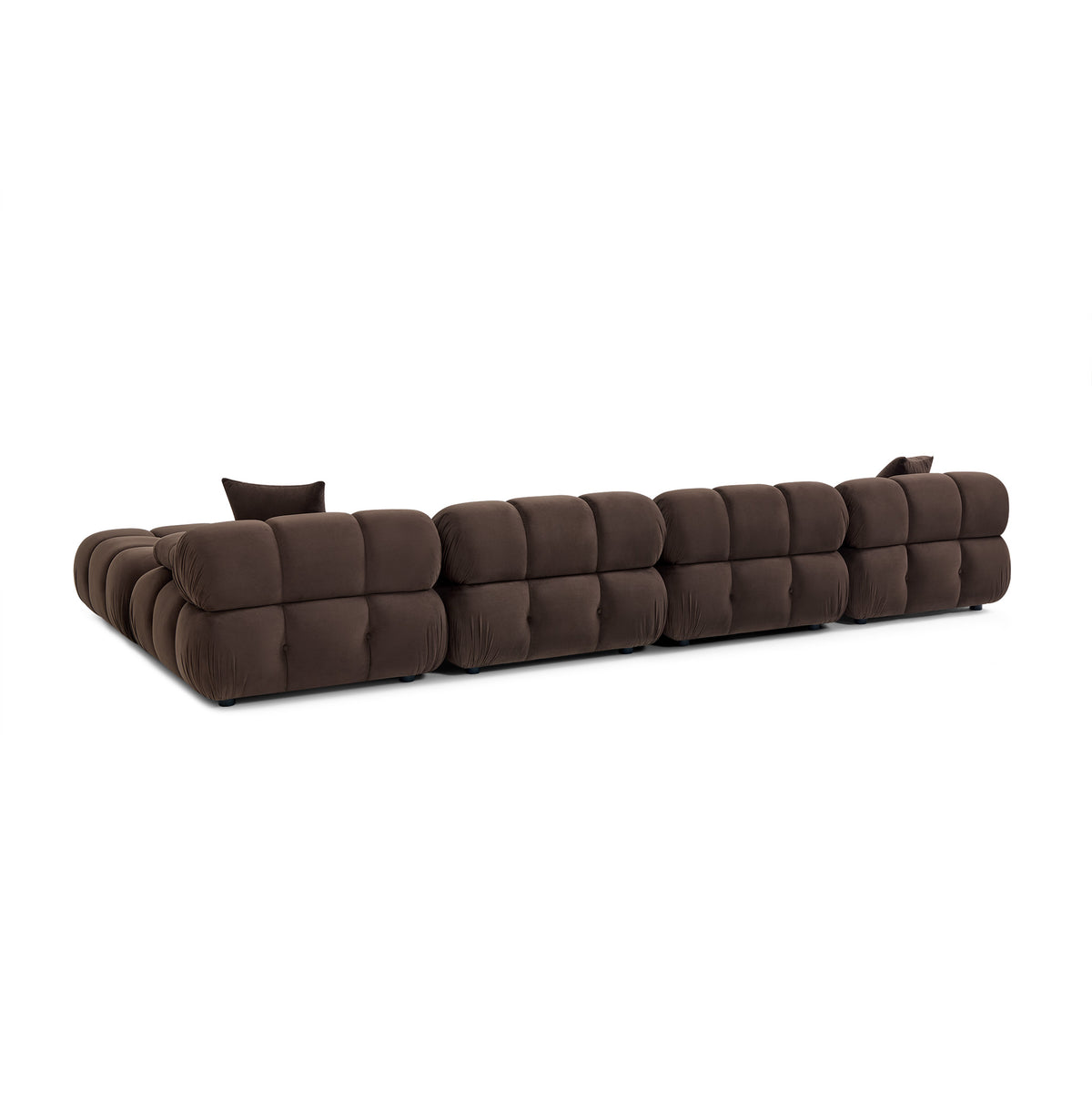 Calliope 6-piece Performance Modular U-Sectional - Dark Brown - Image 3