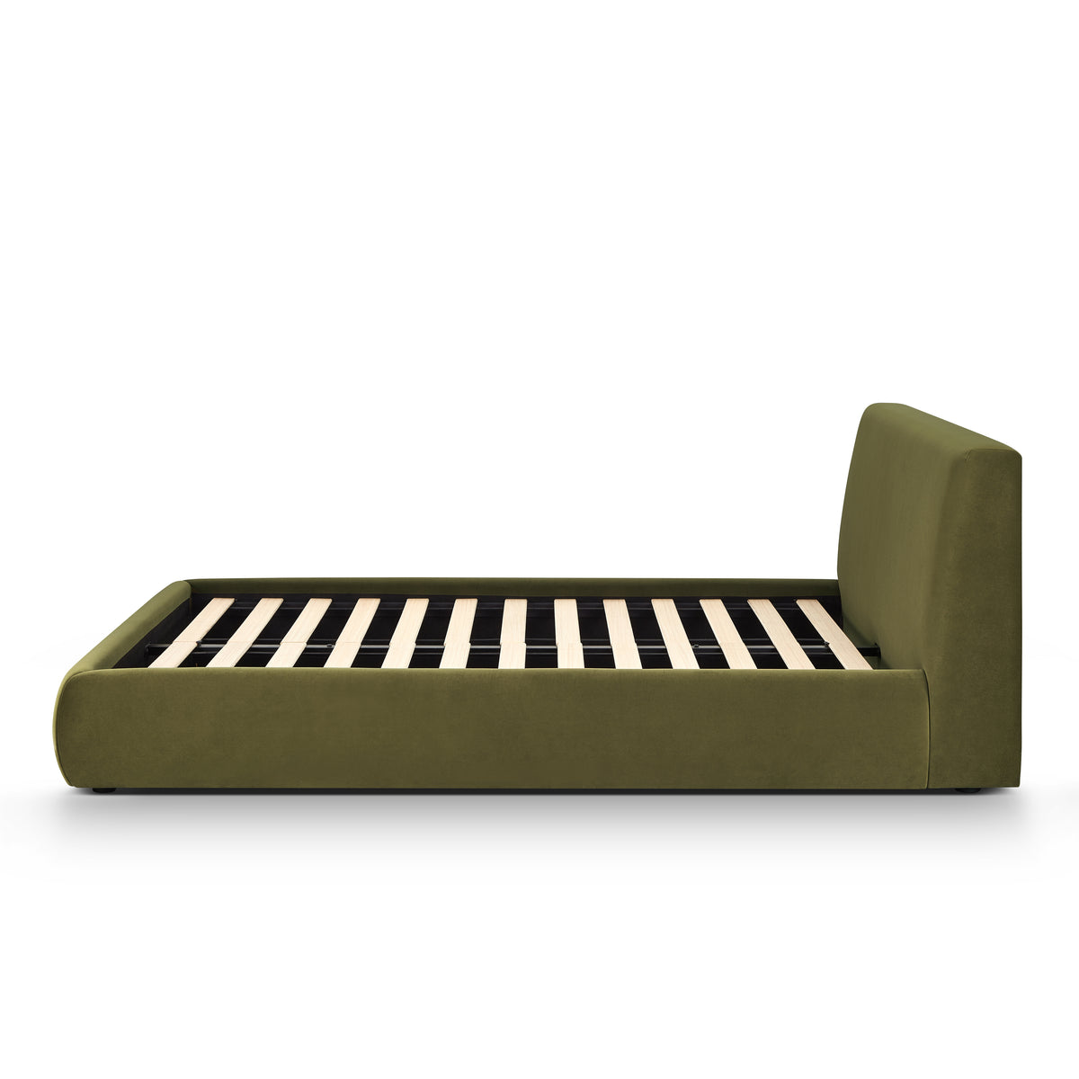 Isla Upholstered Bed - Green / Queen - Image 6