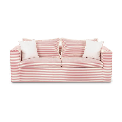 Salty 85" Indoor/Outdoor Sofa - Red Stripes - Image 2