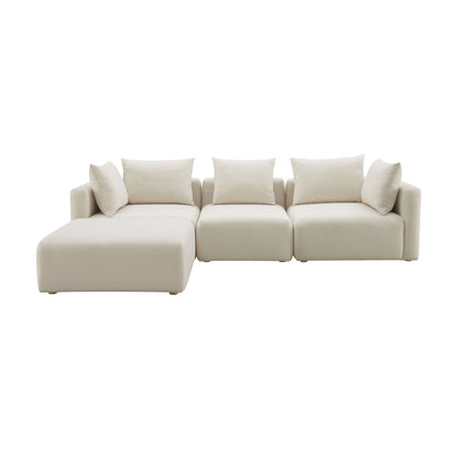 Hangover 4-Piece Modular Sectional - Off-White - Image 1