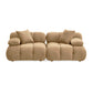 Calliope 79" Modular Loveseat - Cafe Au Lait - Image 3