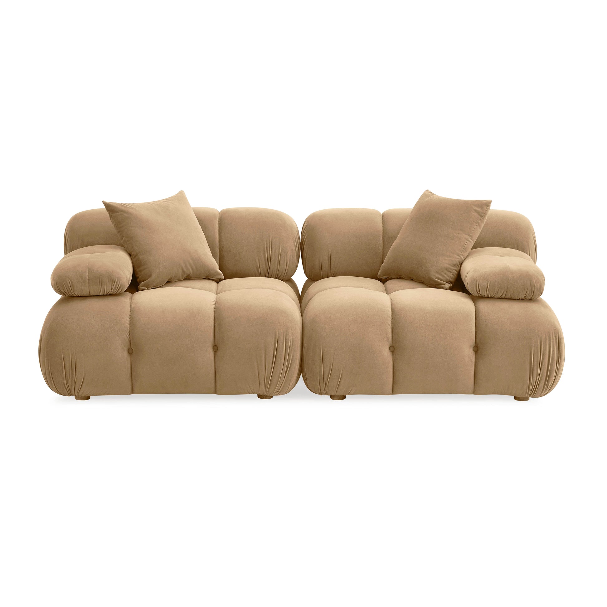 Calliope 79" Modular Loveseat - Cafe Au Lait - Image 3
