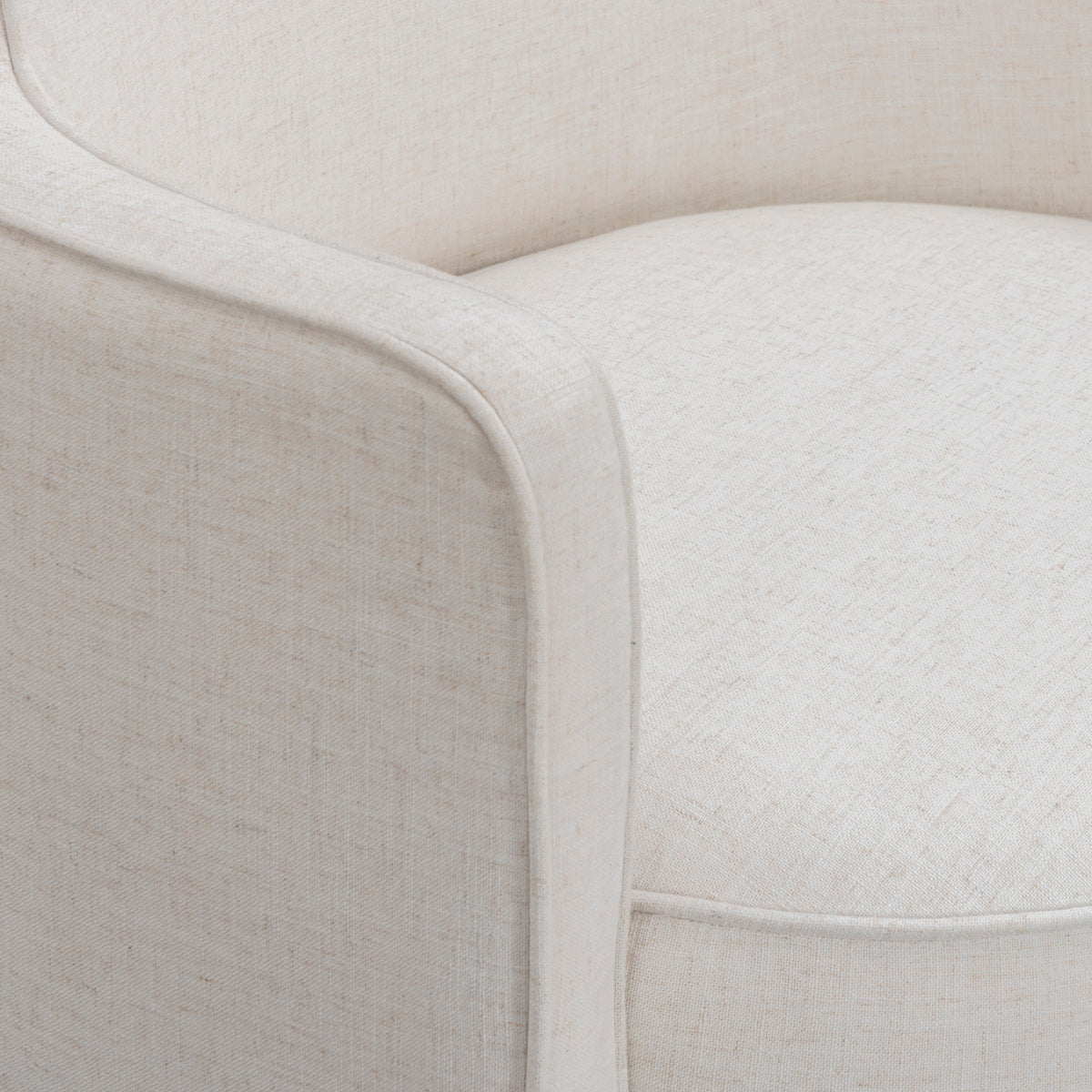 Passe Swivel Accent Chair - Cream - Image 4
