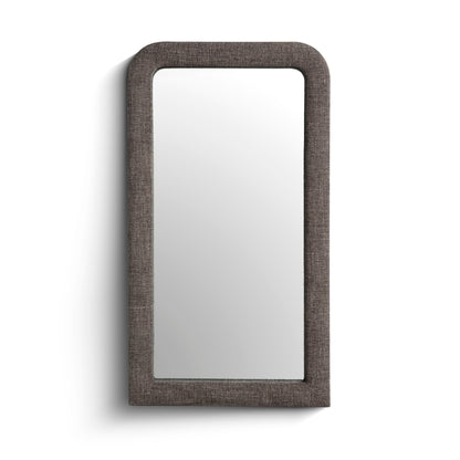 Heidi 43"X78" Upholstered Oversized Floor Mirror - Espresso - Image 1