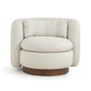 Nura Swivel Accent Chair - Cream - Image 3