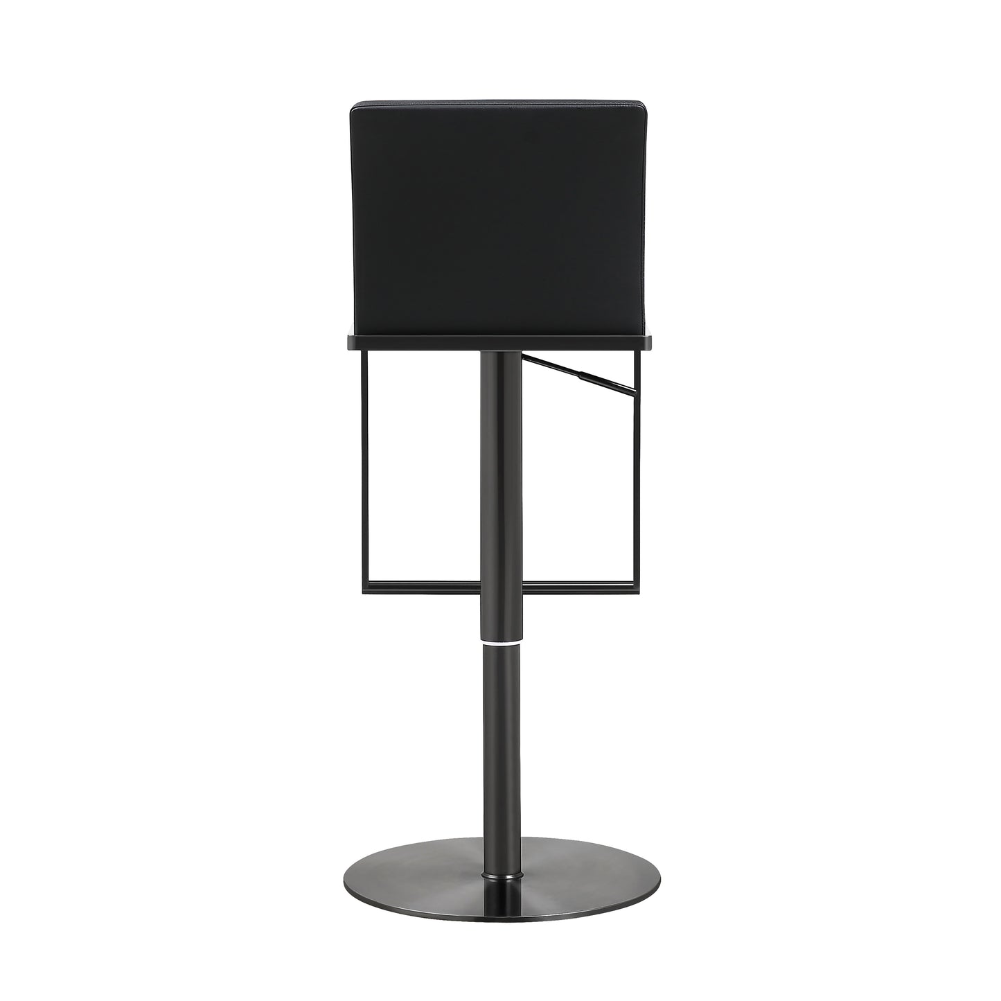 Amalfi Performance Vegan Leather Adjustable Stool - Black - Image 5