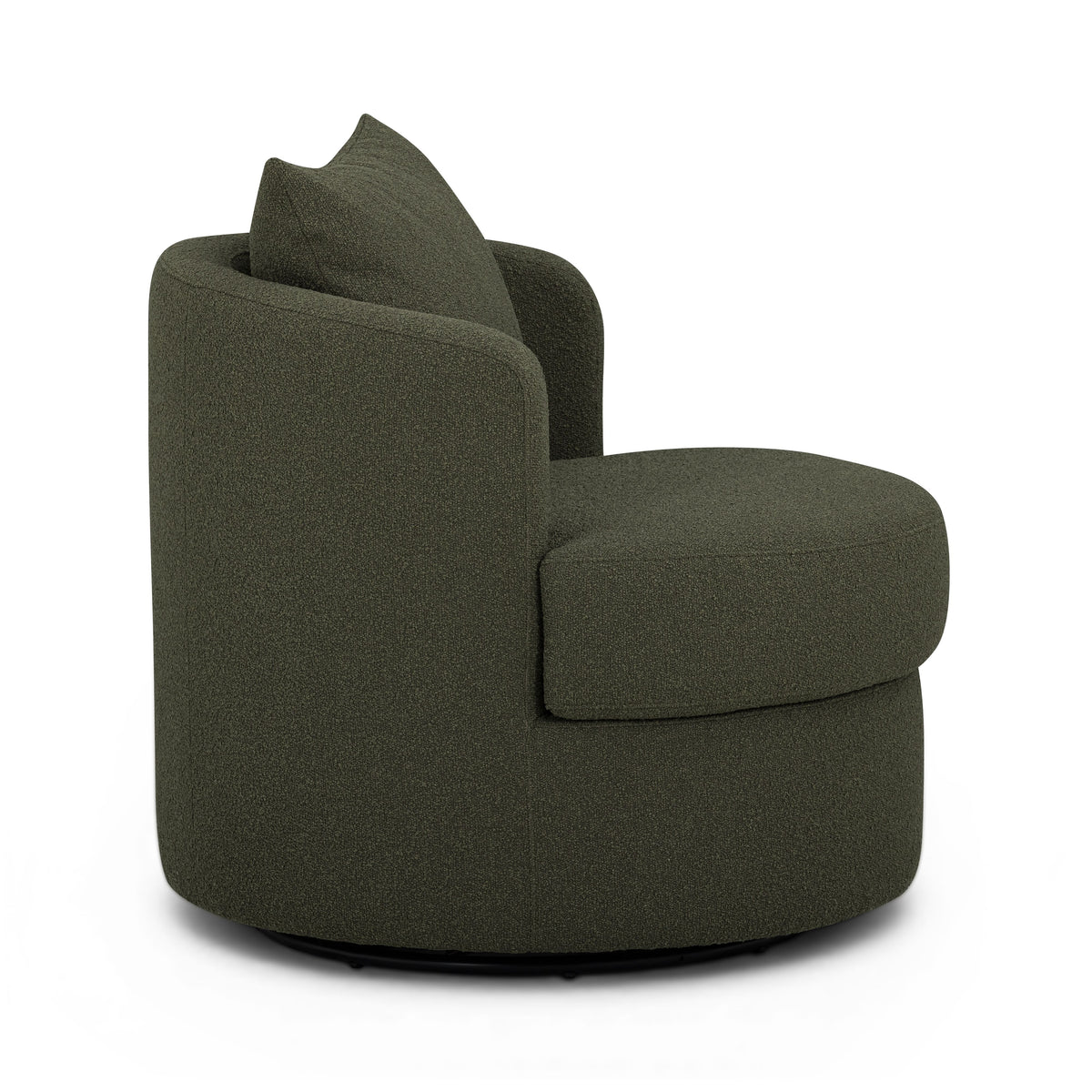 Silvi Performance Boucle Swivel Accent Chair - Kale Green - Image 4