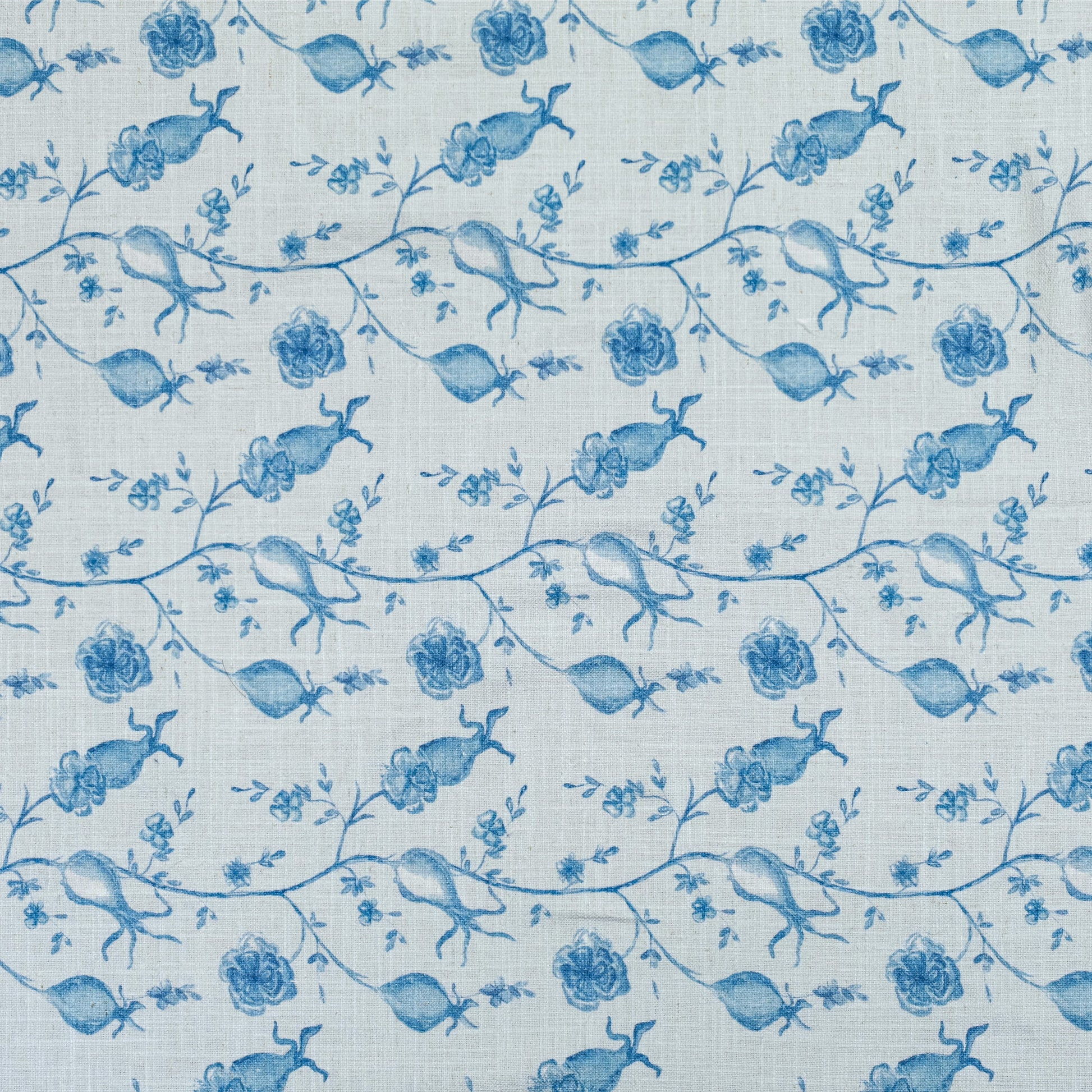 Dolce Natural Cotton Table Cloth - Baby Blue / 70" x 140" - Image 3