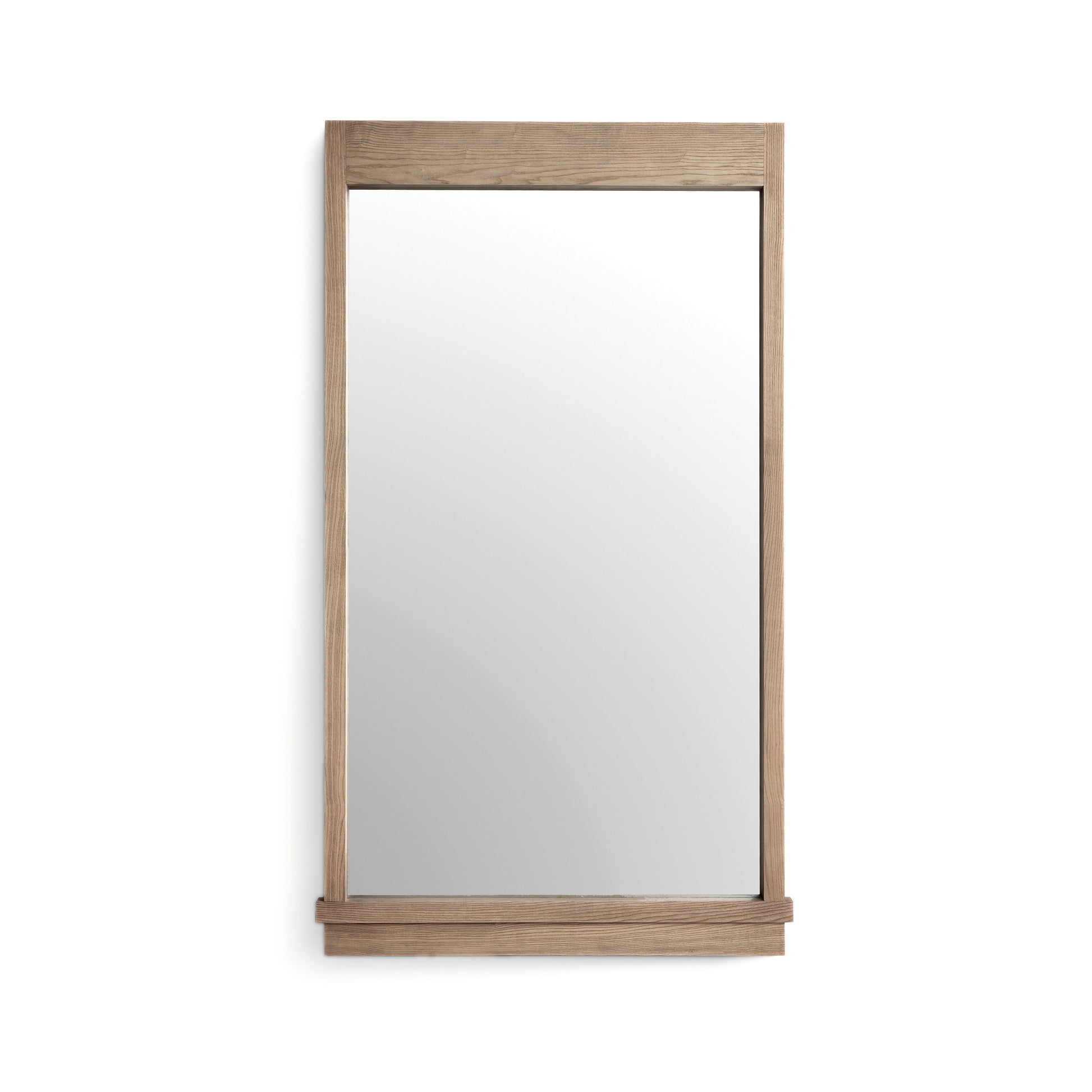 Aimee 44"X77" Solid Brushed Ash Floor Mirror - Image 1