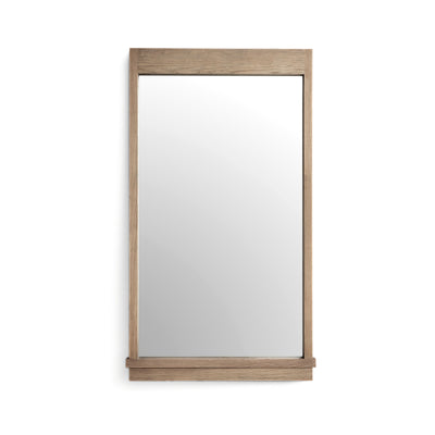 Aimee 44"X77" Solid Brushed Ash Floor Mirror - Image 1