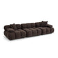Calliope 118" Modular Sofa - Dark Brown - Image 2
