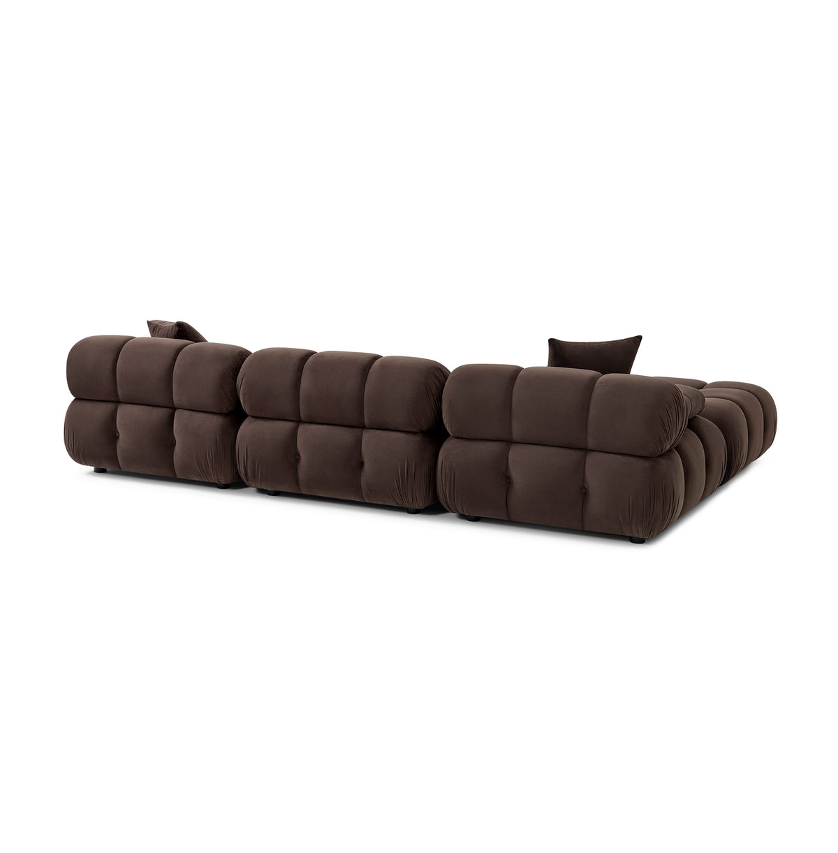 Calliope 4-Piece Performance Modular Sectional - Dark Brown - Image 6