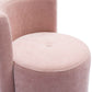 Alyssa Rolling Desk Chair - Pink - Image 5