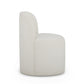 Persa Round Back Performance Chenille Dining Chair - Cream - Image 4