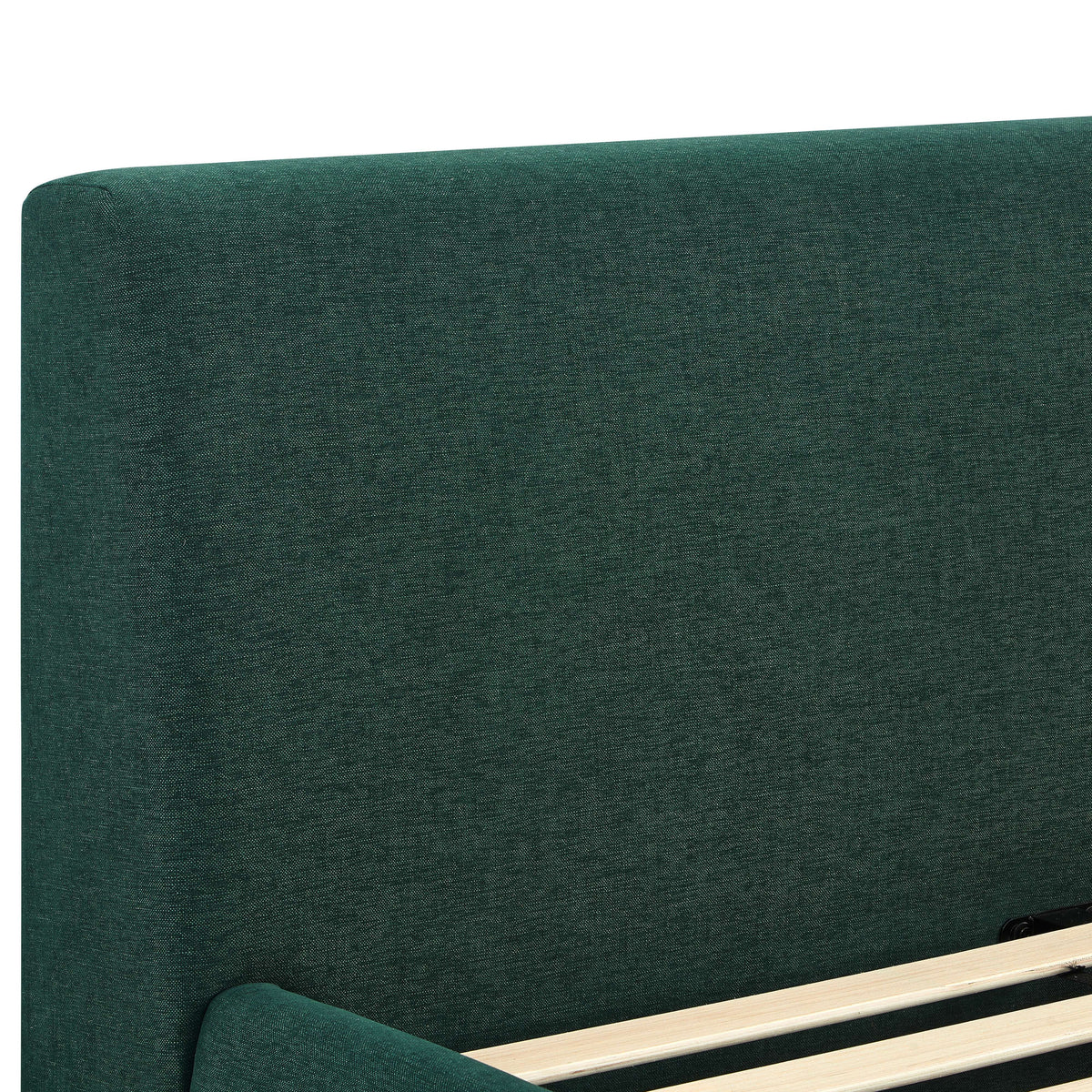 Isla Upholstered Bed - Forest Green / Queen - Image 7