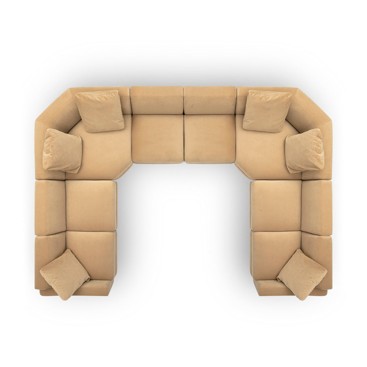 Perry 8-Piece Modular Large U-Sectional - Tan - Image 5