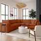 Cali Modular Armless Chair - Rust - Image 2