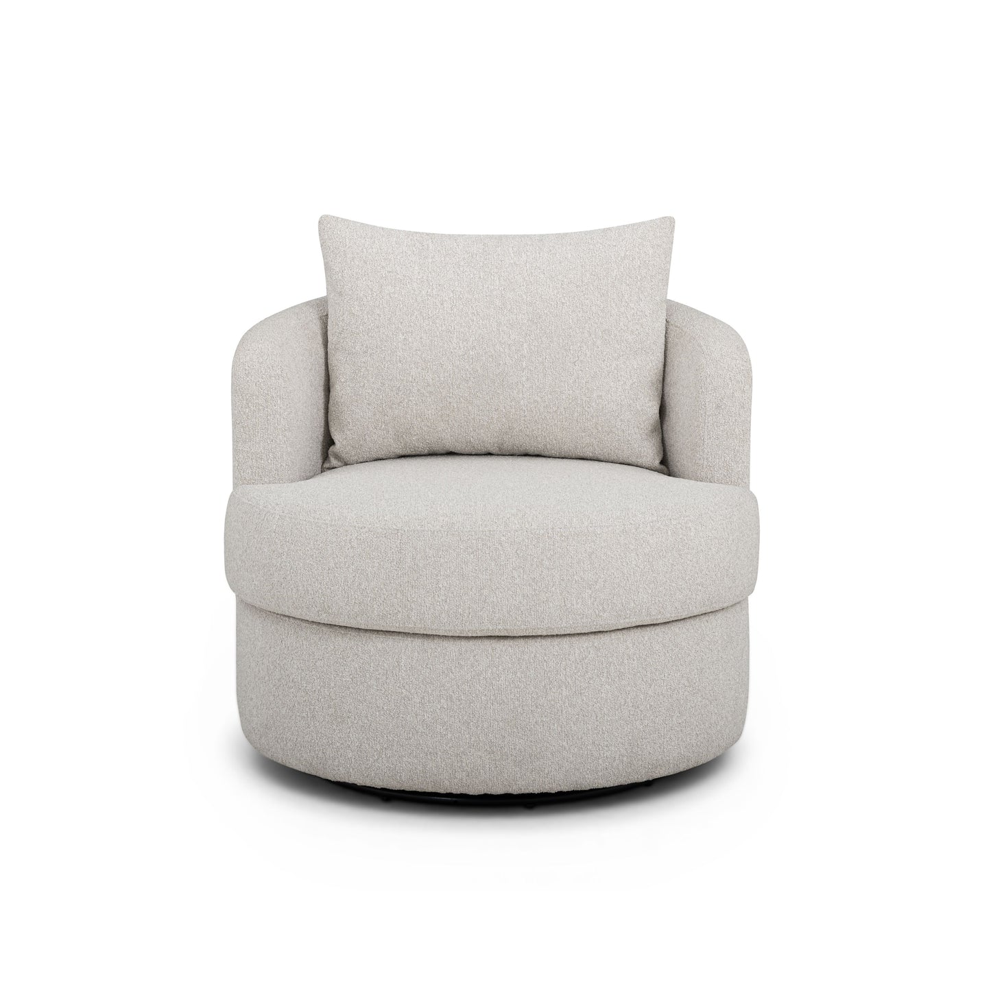 Silvi Performance Boucle Swivel Accent Chair - Off-White - Image 2