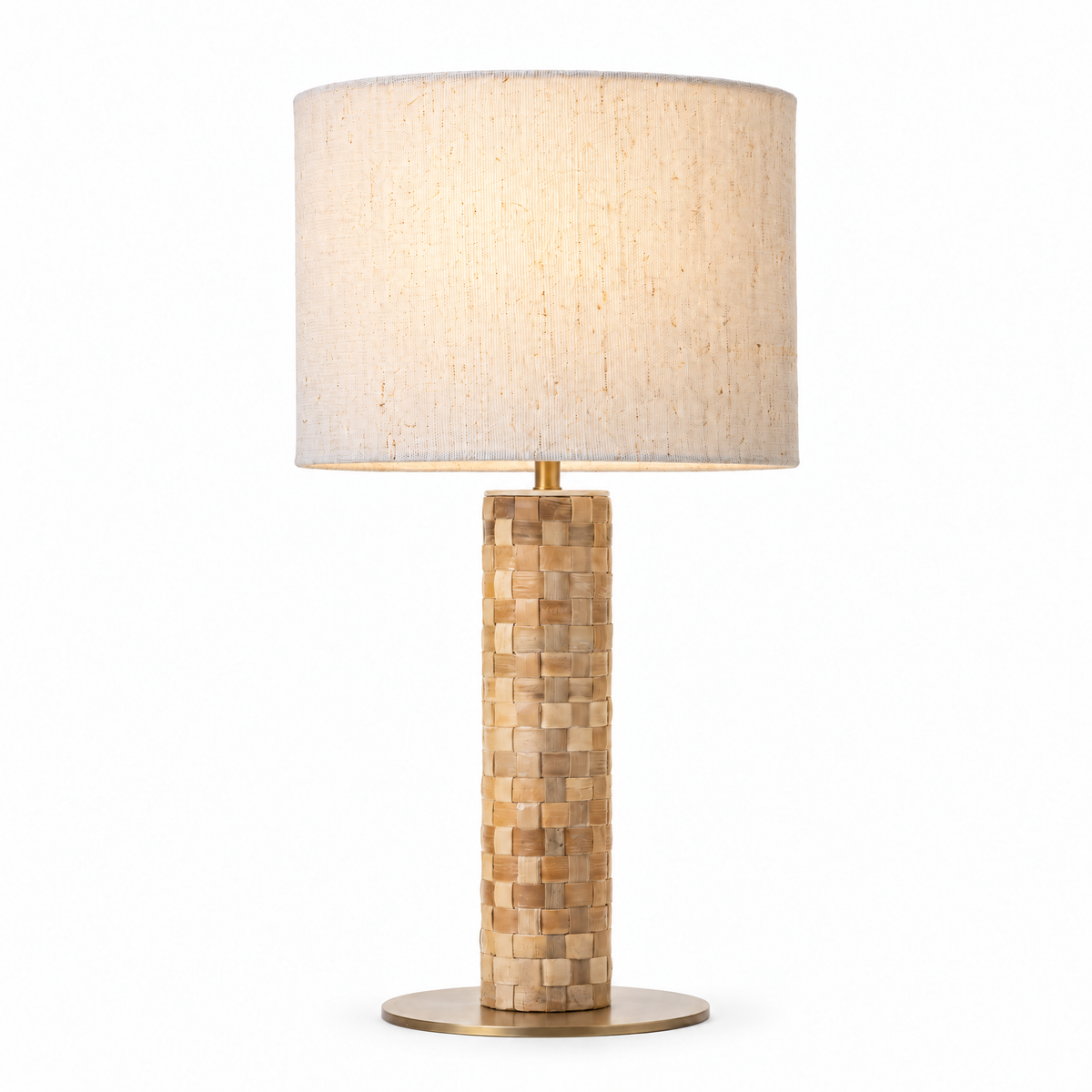 Livara Natural Basketweave Romblon Table Lamp - Image 2