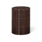 Tatiana Round Concrete Indoor/Outdoor Side Table - Maroon - Image 2