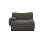 Zenith Contract-Grade Upcycled Fabric Corner Chair - Grey / LAF - Image 4