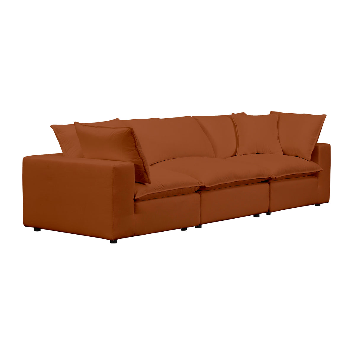 Cali 120" Modular Sofa - Rust - Image 4