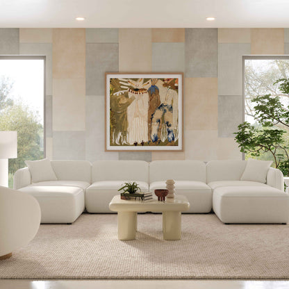 Travie 6-Piece Modular U-Sectional - Sand - Image 1