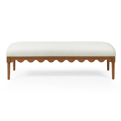 Oodle 56.5" Performance Vegan Mohair Bench - Image 1