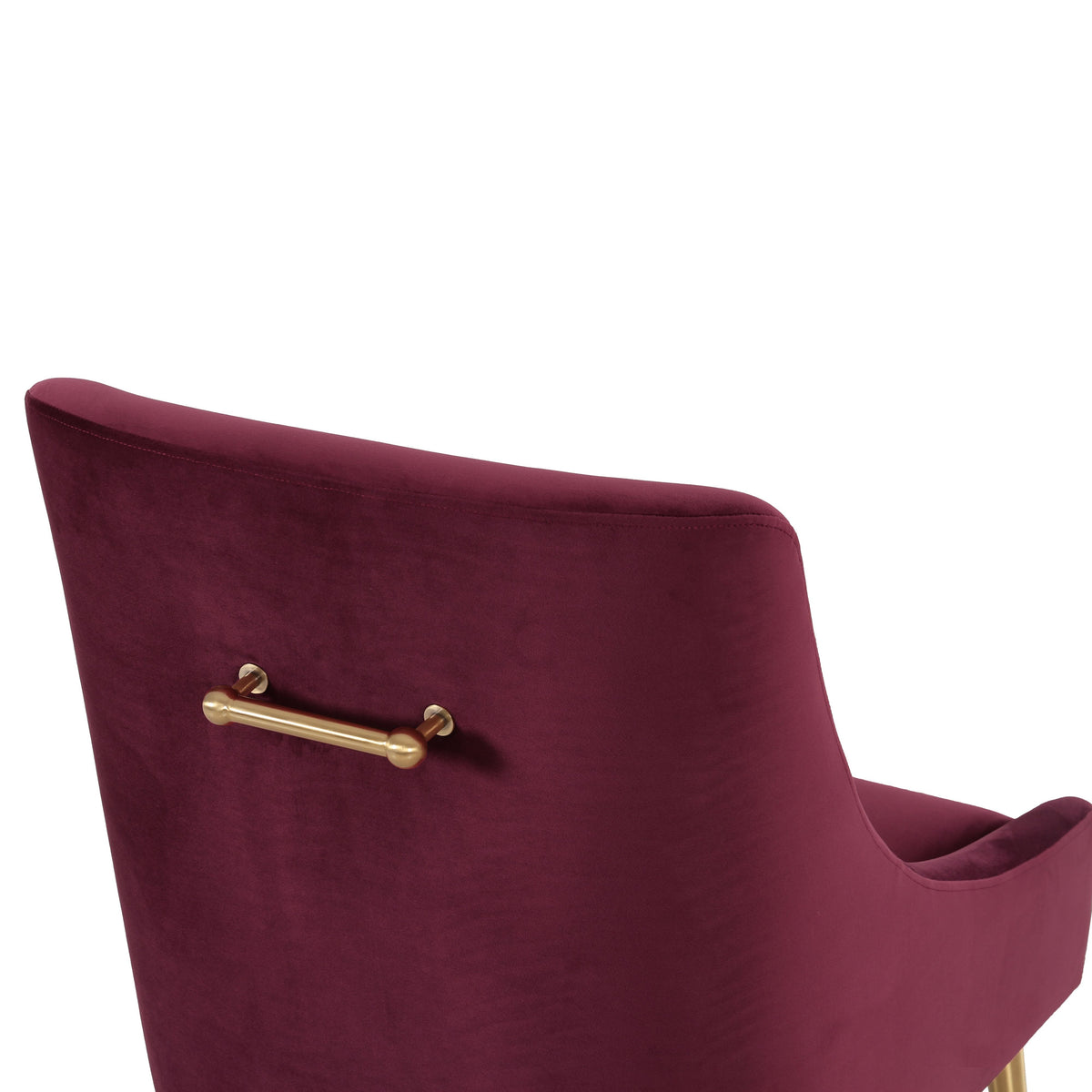 Beatrix Performance Velvet Dining Chair - Burgundy - Image 7