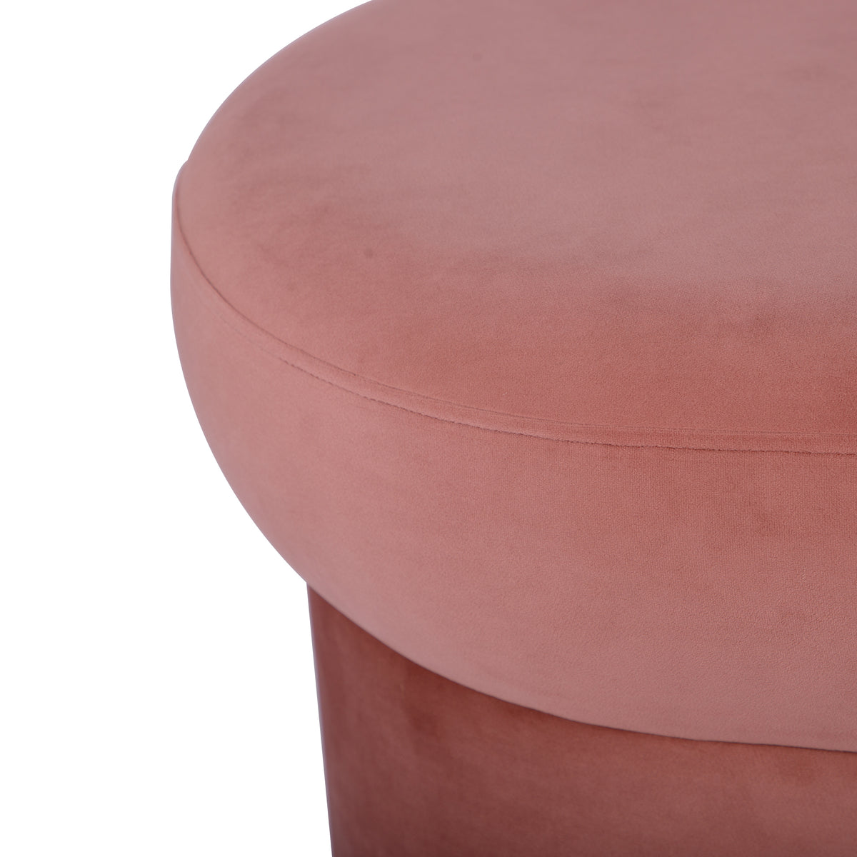 Andrea Performance Velvet Storage Bench (31"-50") - Salmon / 50" - Image 7