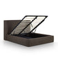 Harmony Performance Chenille Storage Bed - Chocolate Brown / Queen - Image 2