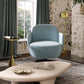 Solange Swivel Accent Chair - Blue - Image 2