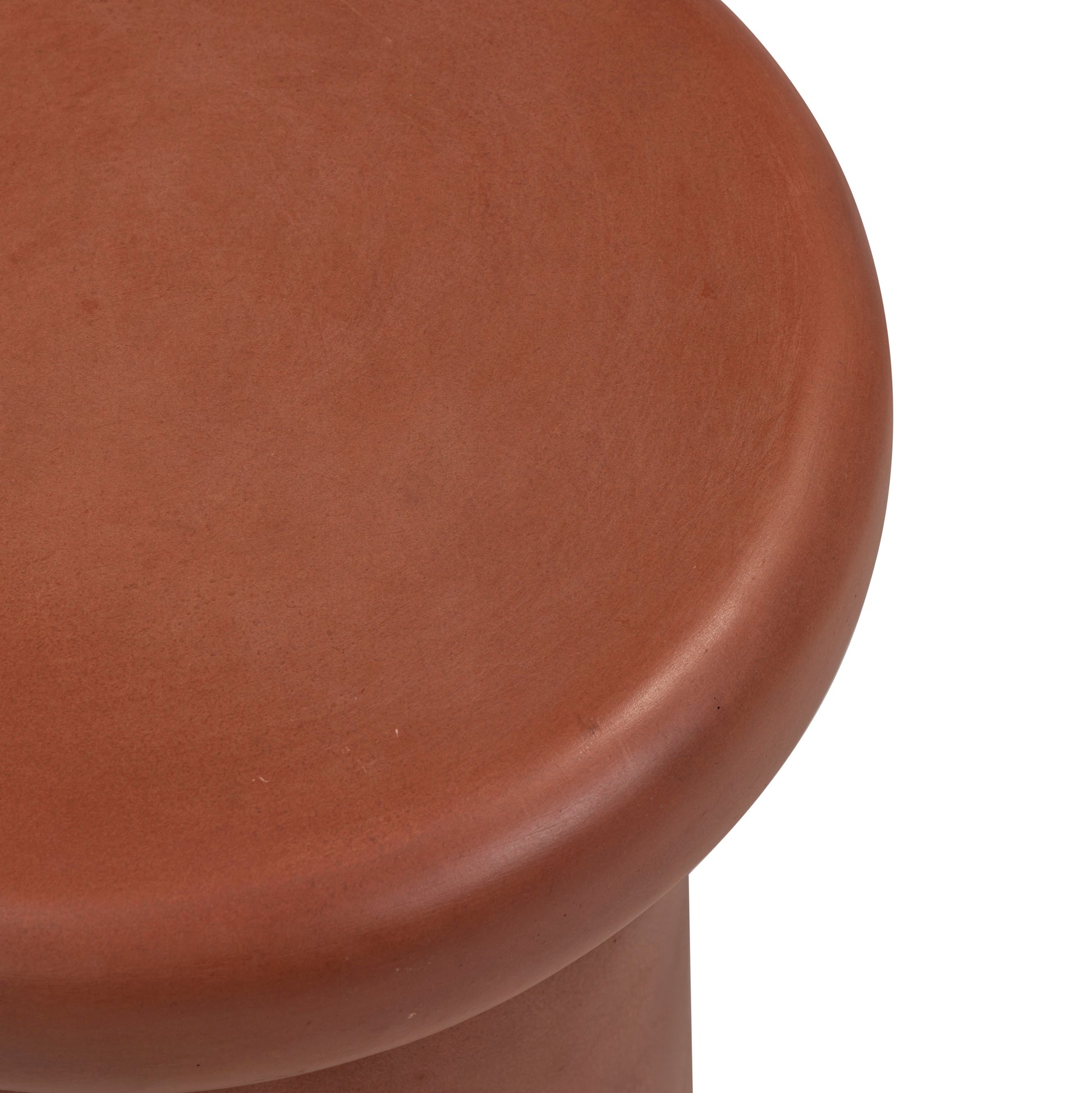 Lydia Concrete Indoor/Outdoor Side Table - Red - Image 5