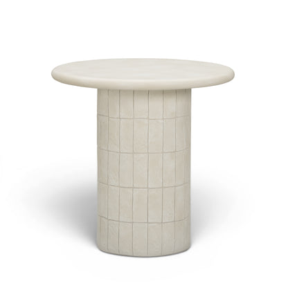 Fafo Beige Indoor/Outdoor Concrete Side Table - Default Title - Image 1