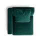 Perry Modular Corner Chair - Deep Green / LAF - Image 4